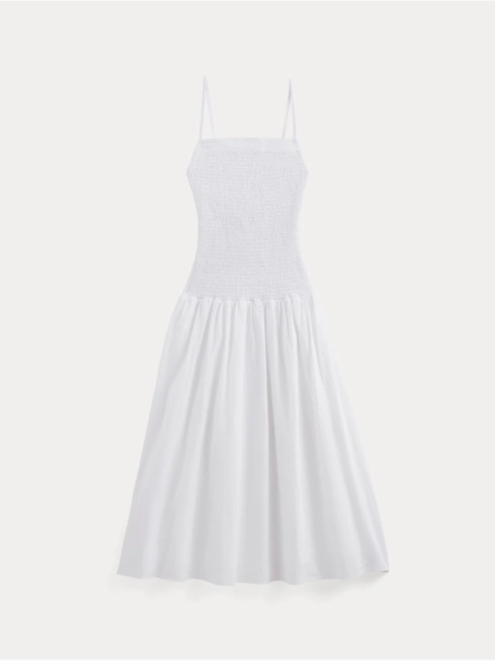 Everlane White Gauze Open-Back Dress